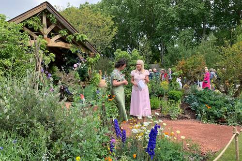Carlos III y David Beckham: jardín sostenible en el Chelsea Flower Show 2026