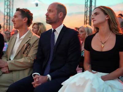 Emma Watson reaparece con William y Benedict en evento climático