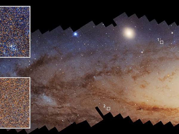 Hubble detecta frenazo en la formación de estrellas en Andrómeda