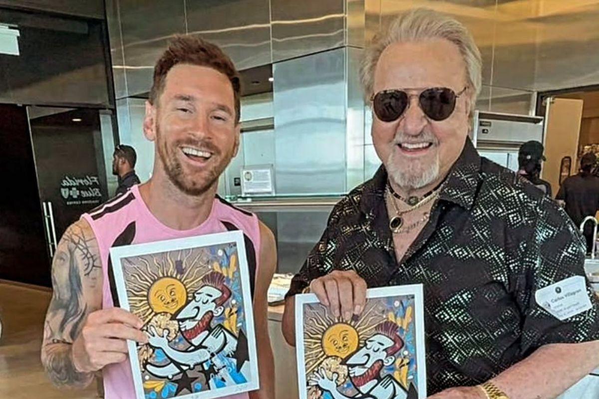 Quico y Messi: el regalo de Carlos Villagrán en Miami