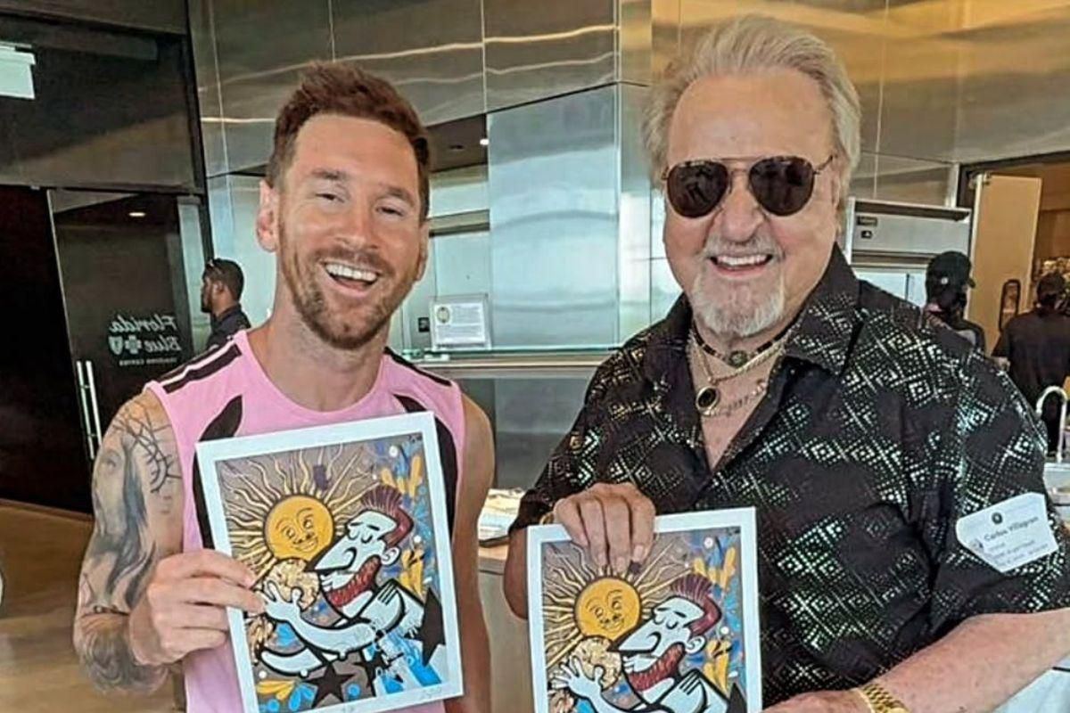Quico y Messi: el regalo de Carlos Villagrán en Miami