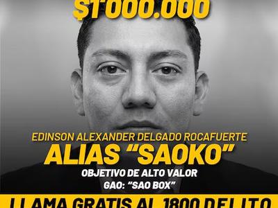 Recompensa de $1 millón por información para ubicar a ‘Saoko’