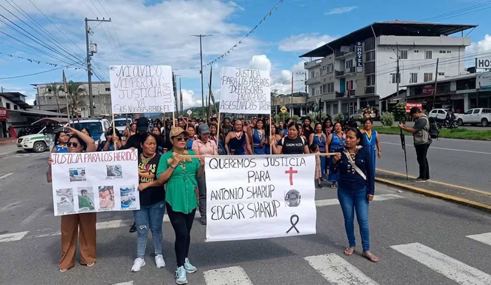 Taruka exige justicia tras operación antiminera ilegal en Sucumbíos